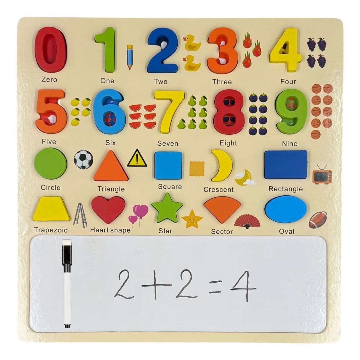 GENERICO - Juegos Didacticos Montessori Tabla Didactica Para Encajar