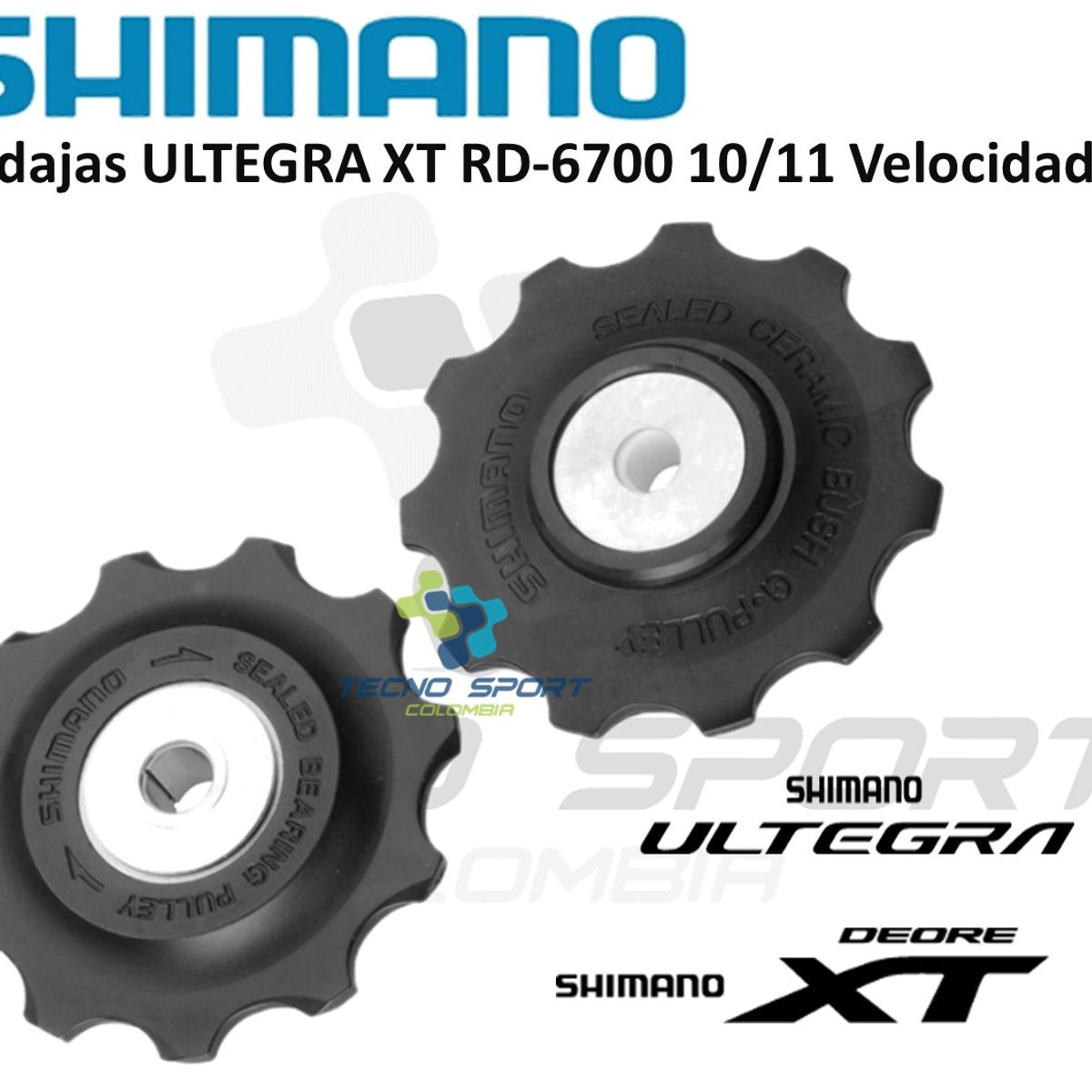 SHIMANO - Rodajas Tensor Shimano Ultegra Xt Rd-6700 10 11 Velocidades