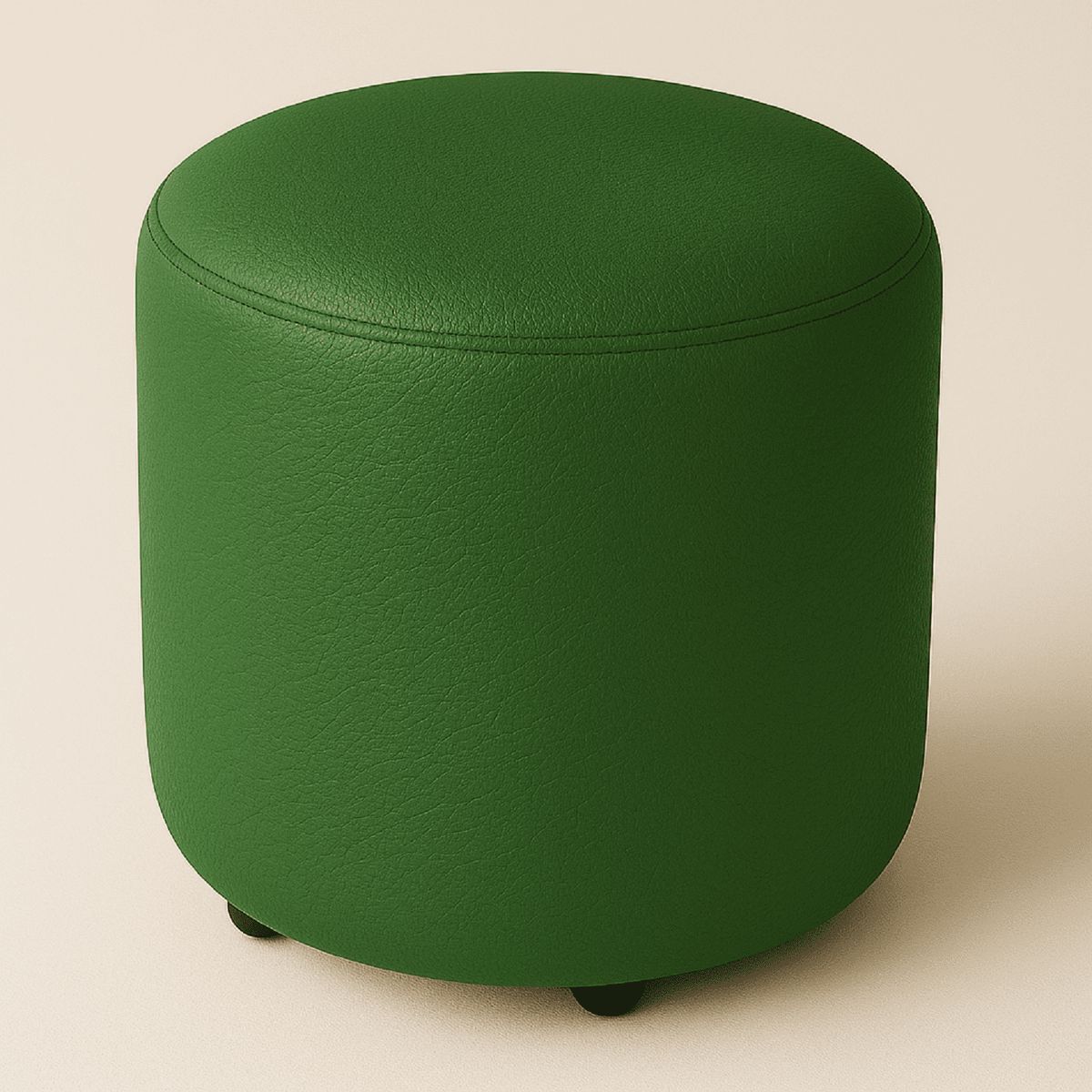 PUFF BOGOTA - Puff Circular Verde Oliva
