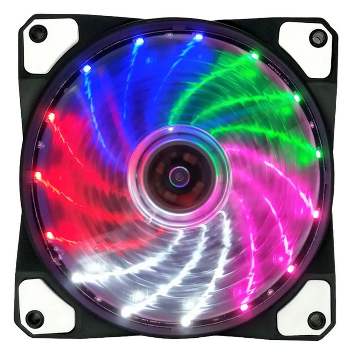 GENERICO - Ventilador Fan Cooler 12cm 120mm Rgb Multicolor Gamer Pro RGB