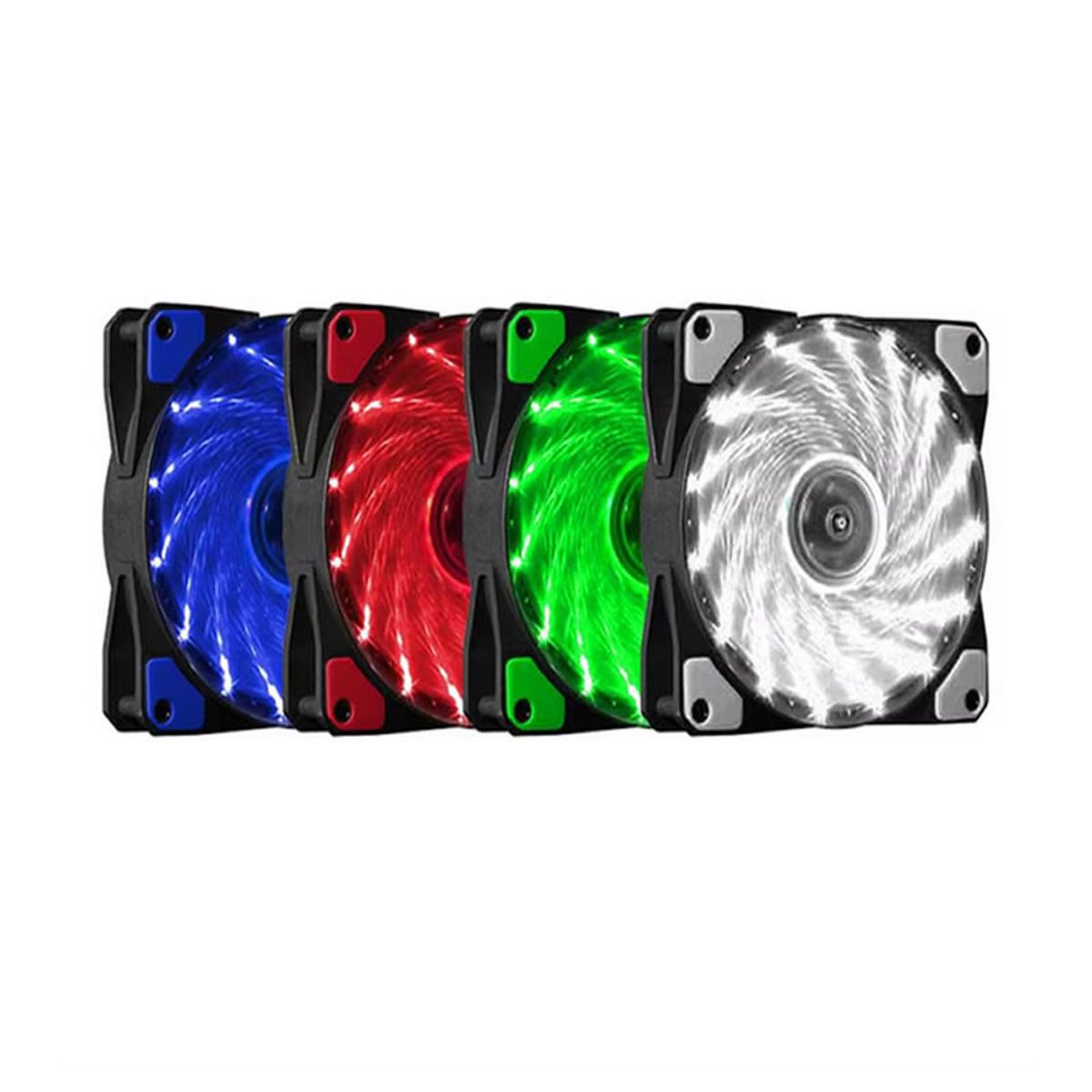 GENERICO - Ventilador Fan Cooler 12cm 120mm Rgb Multicolor Gamer Pro Azul