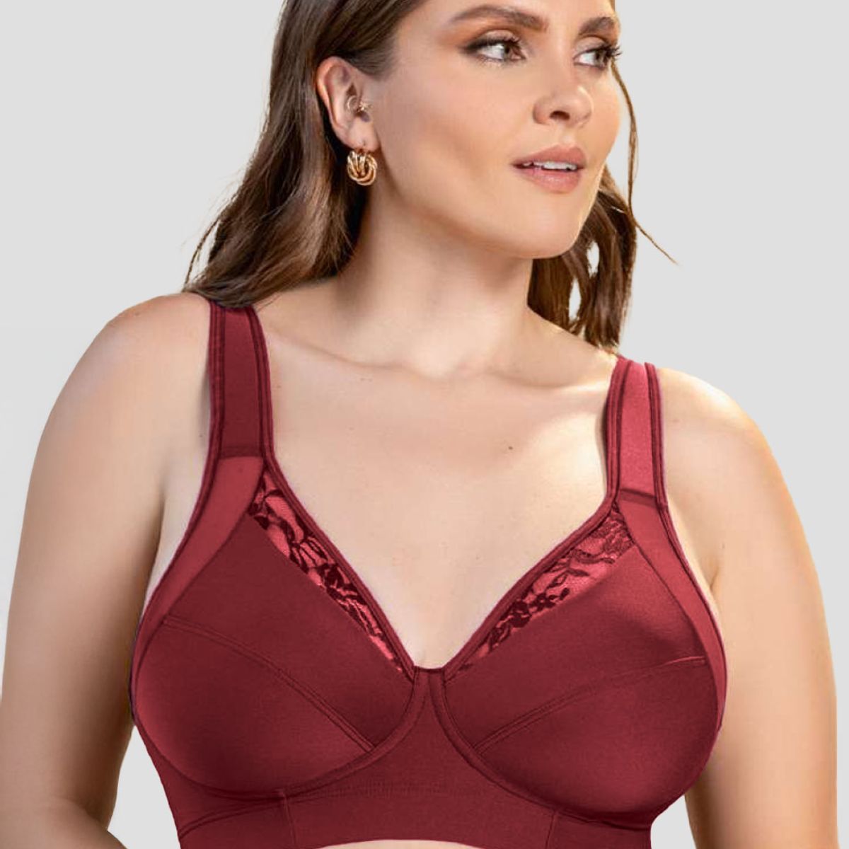 FORMAS INTIMAS - Brasier Mujer Vino Fi 69512