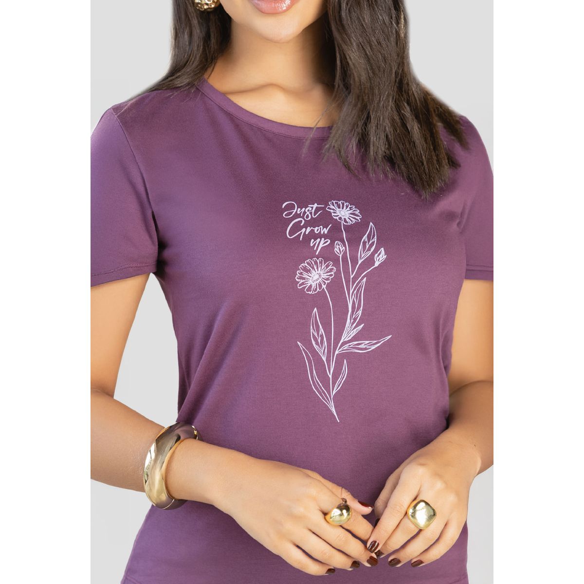 MARKETING PERSONAL - Camiseta Mujer Ciruela Mp 112214