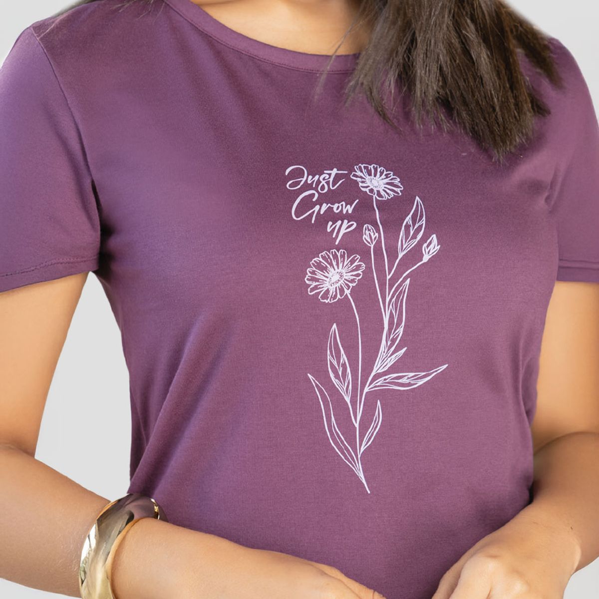 MARKETING PERSONAL - Camiseta Mujer Ciruela Mp 112214