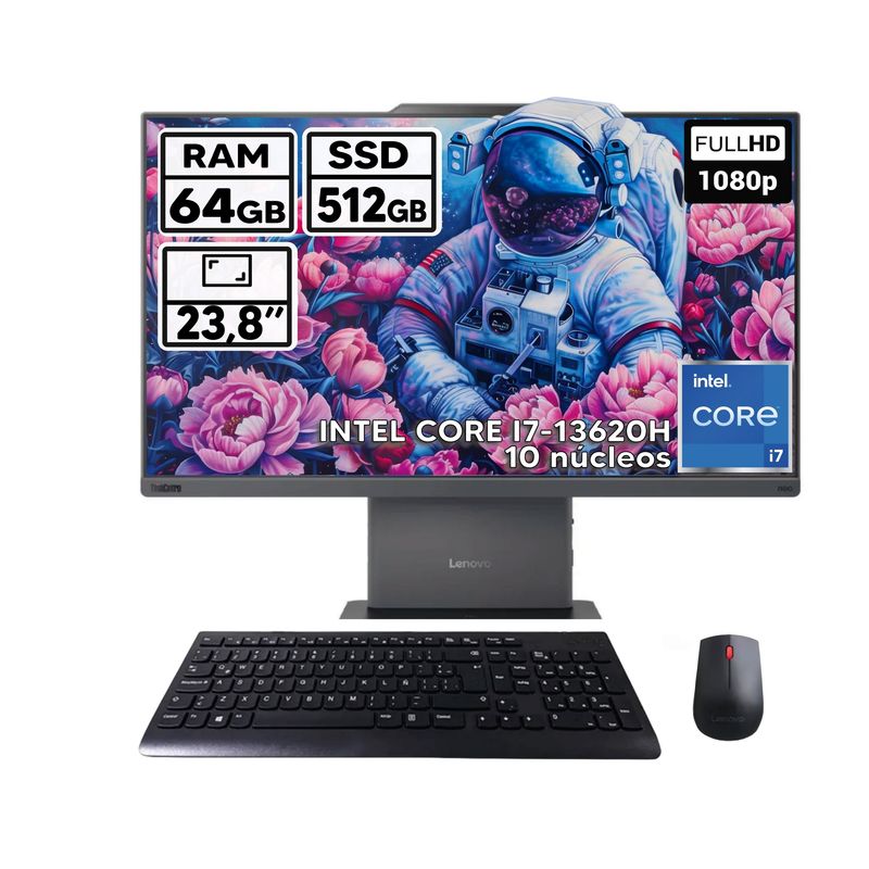 LENOVO - TODO EN UNO LENOVO NEO 50A INTEL CORE I7-13620H 64GB RAM 512GB SSD 238″ FHD