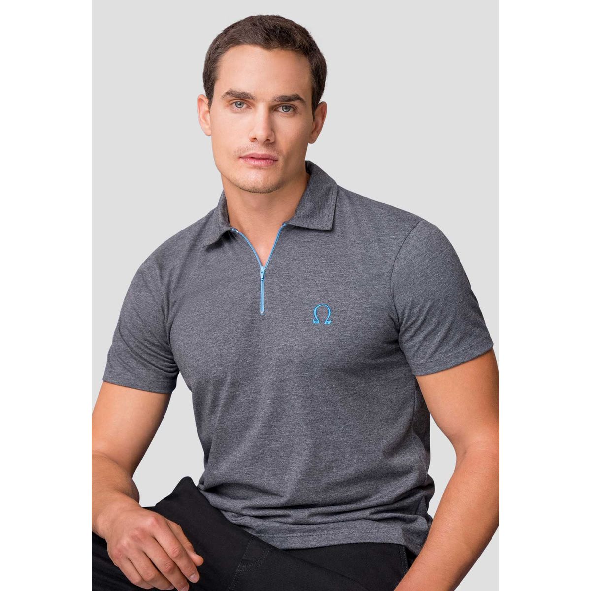 MARKETING PERSONAL - Polo Hombre Negro Cross Mp 111909