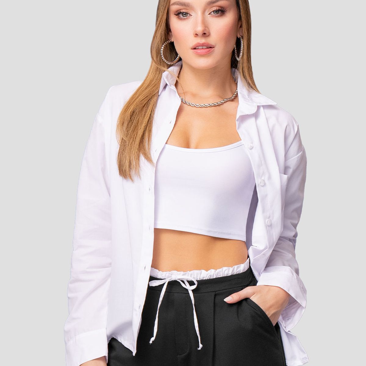 MARKETING PERSONAL - Camisa Mujer Blanco Mp 110854