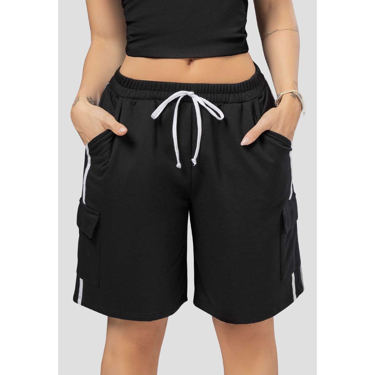 ATYPICAL - Bermuda Mujer Negro Atypical 111803