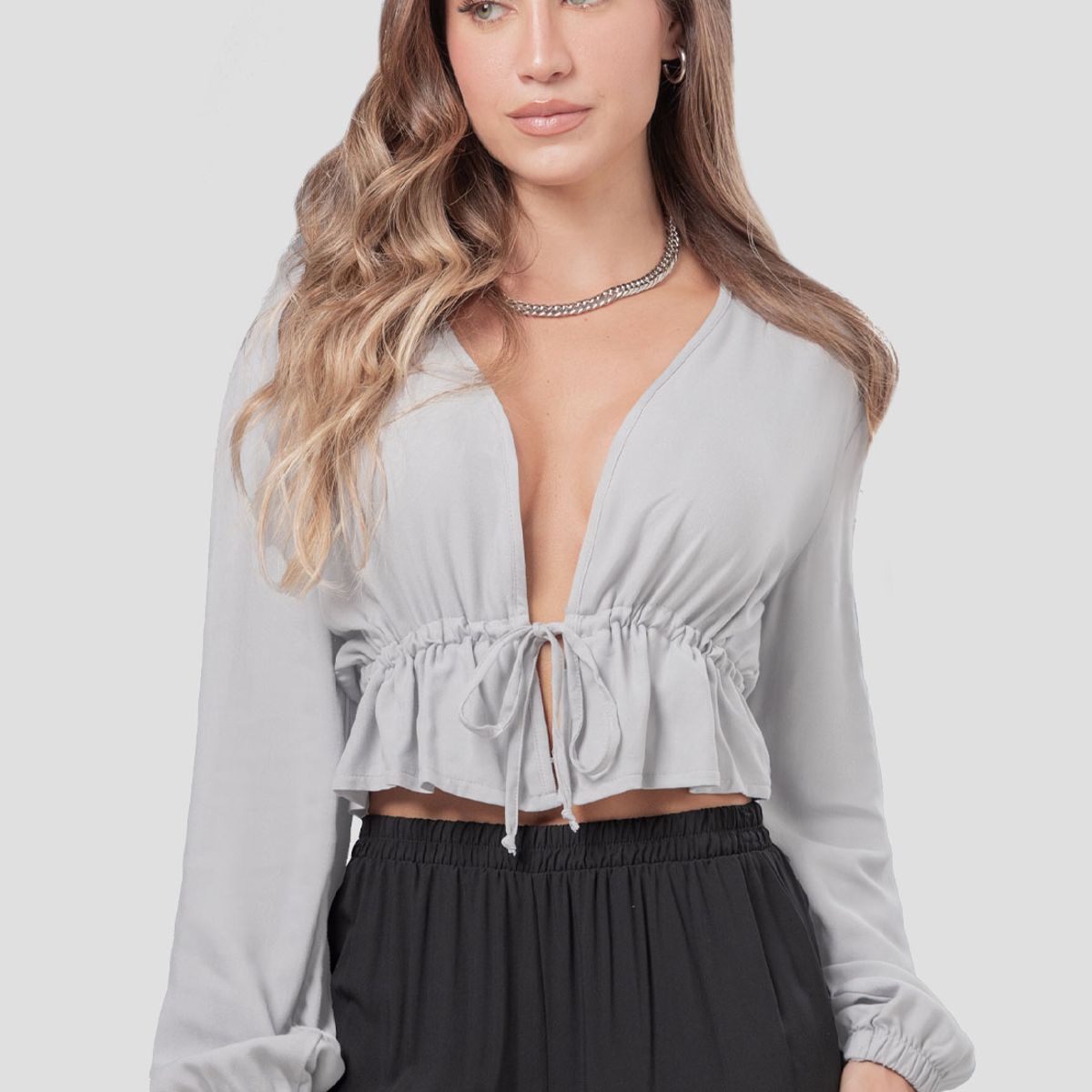 ATYPICAL - Blusa Mujer Gris Claro Atypical 111937