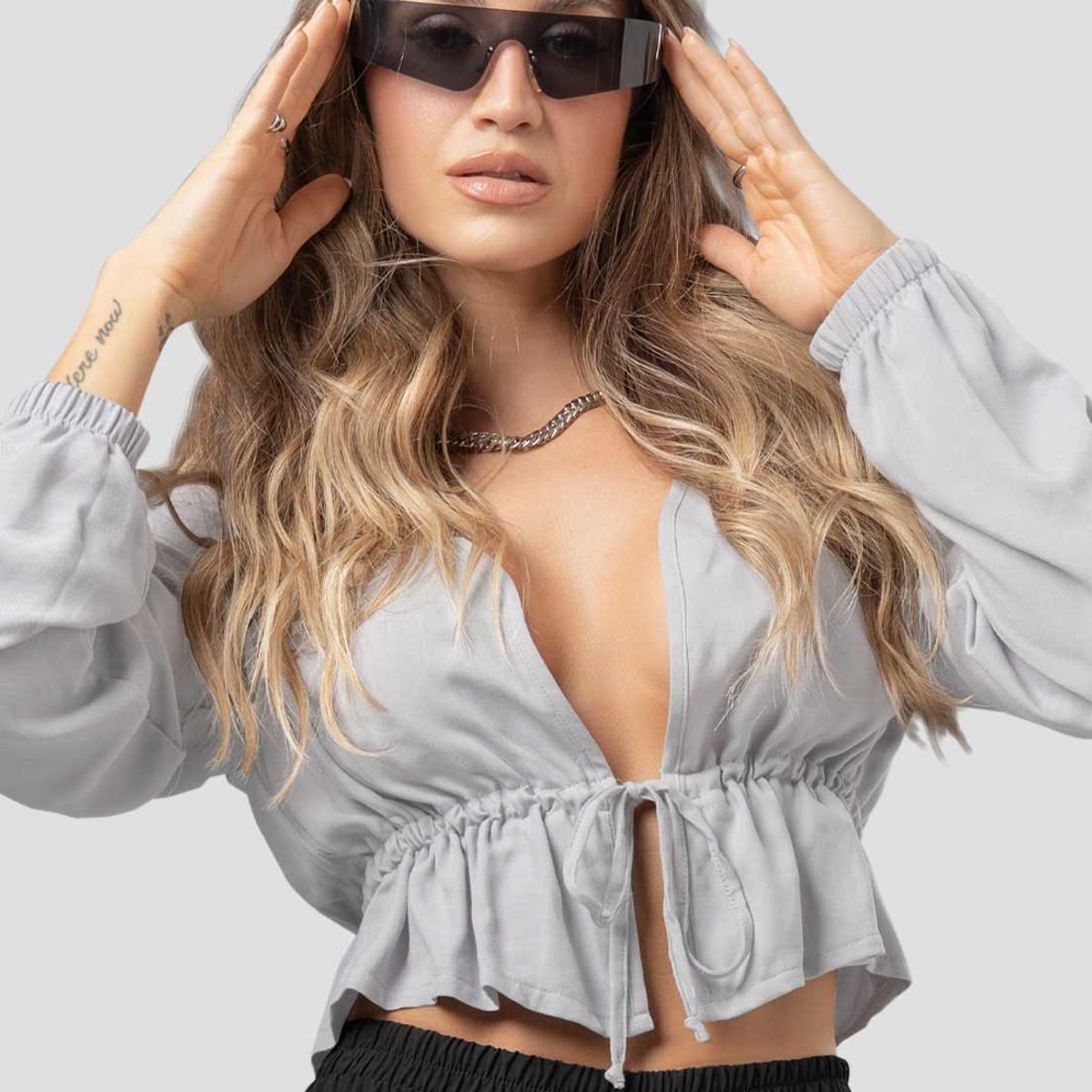 ATYPICAL - Blusa Mujer Gris Claro Atypical 111937