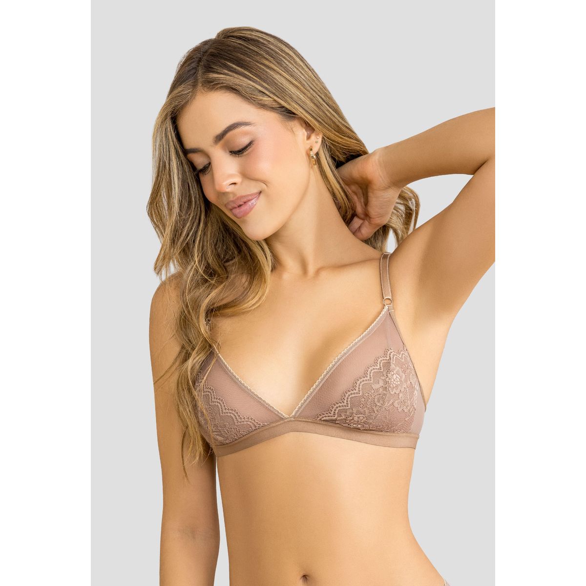 FORMAS INTIMAS - Bralette Mujer Chocolate Fi 111902