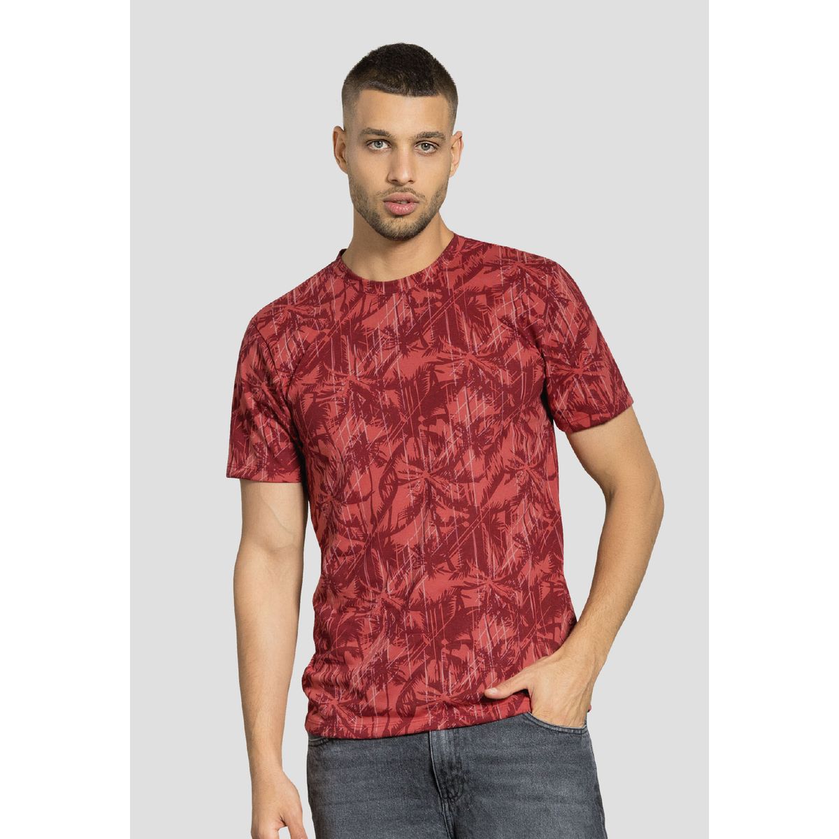 MARKETING PERSONAL - Camiseta Hombre Estampado Merlot Mp 112119
