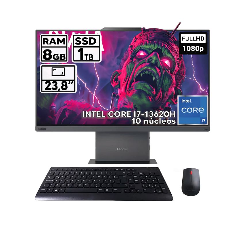 LENOVO - TODO EN UNO LENOVO NEO 50A INTEL CORE I7-13620H 8GB RAM 1TB SSD 238″ FHD