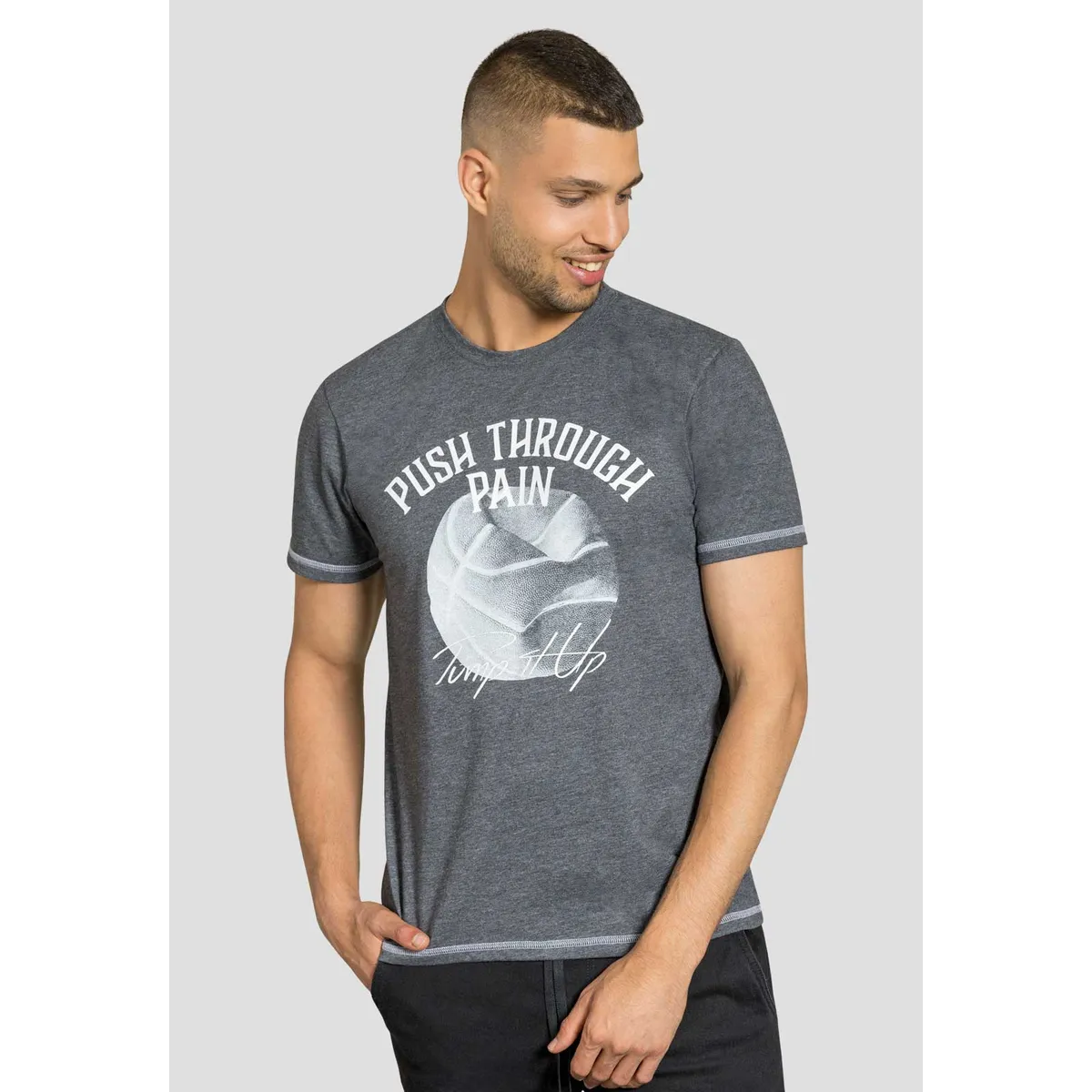 MARKETING PERSONAL - Camiseta Hombre Negro Cross Mp 111914
