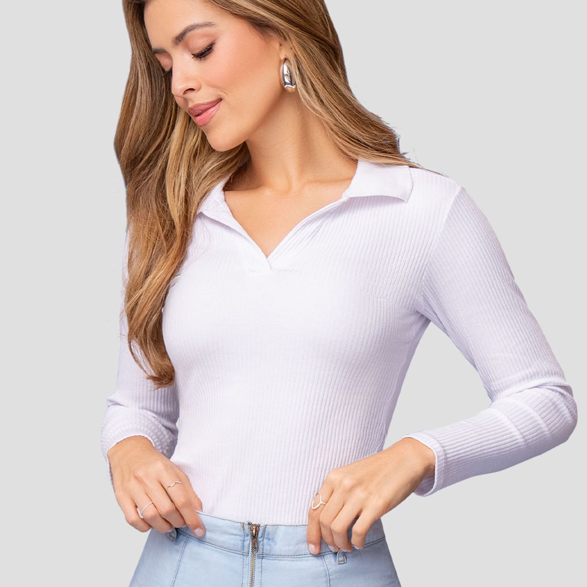 MARKETING PERSONAL - Camibuzo Mujer Blanco Mp 110850