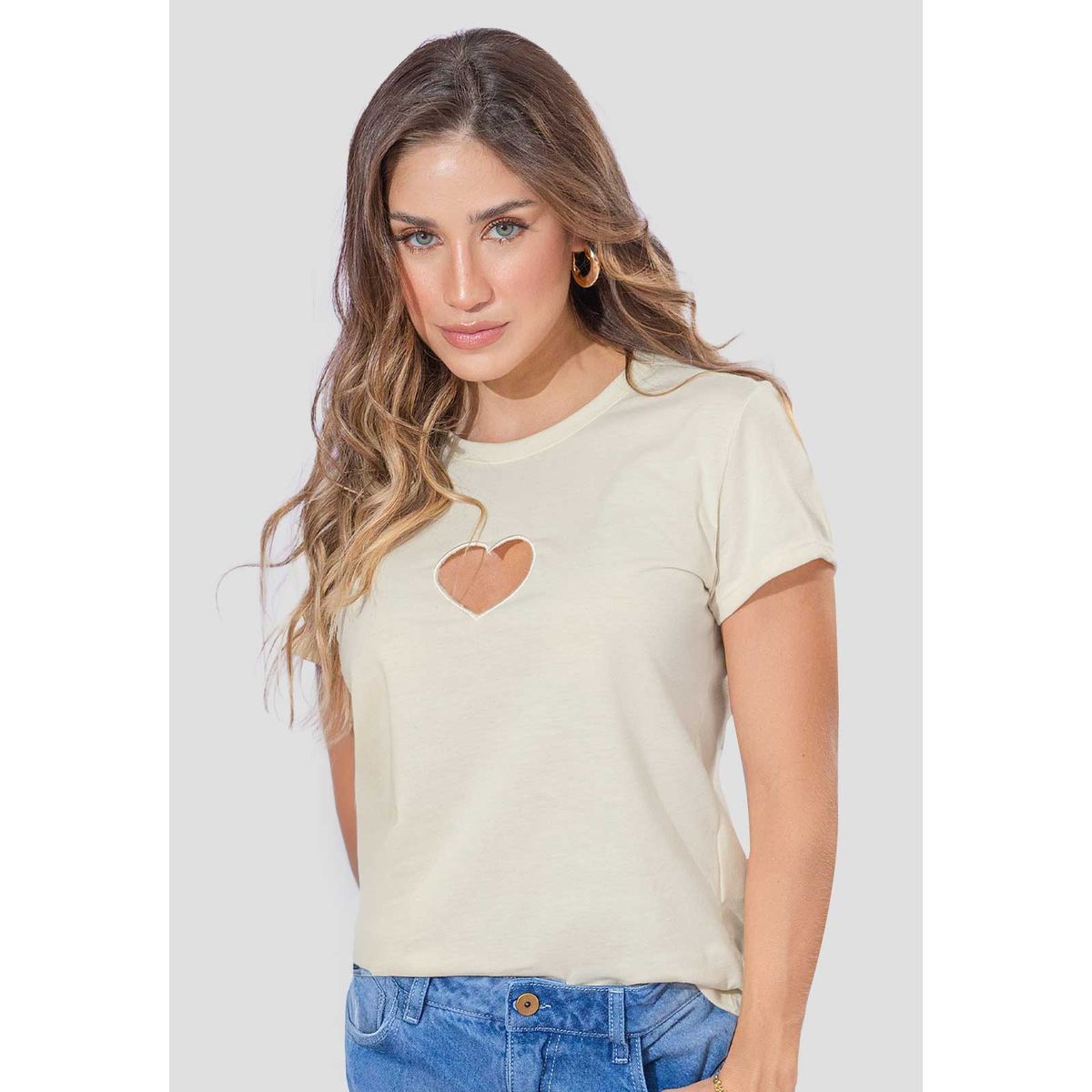 ATYPICAL - Camiseta Mujer Crema Atypical 111804