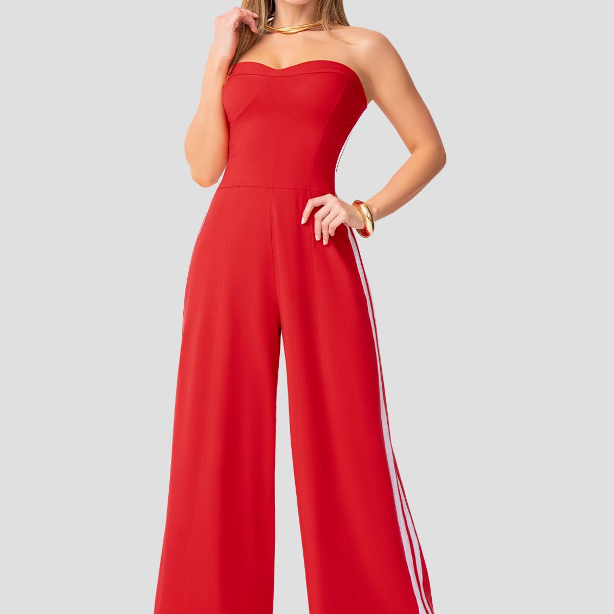 MARKETING PERSONAL - Enterizo Largo Mujer Rojo Mp 112039