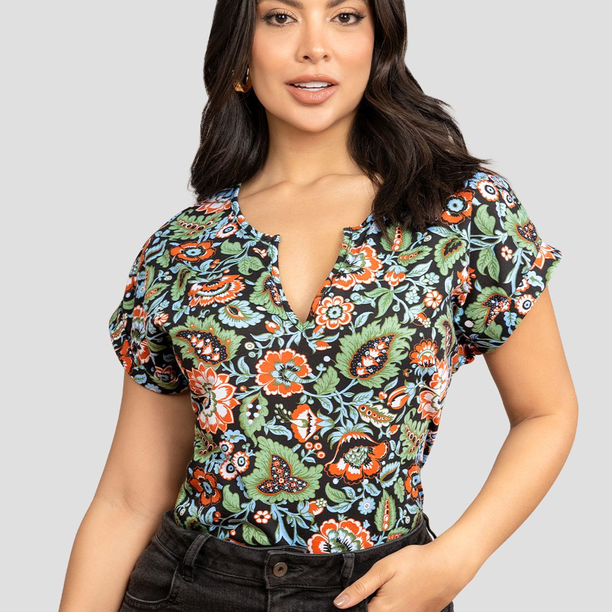 MARKETING PERSONAL - Blusa Mujer Estampado Mp 112026