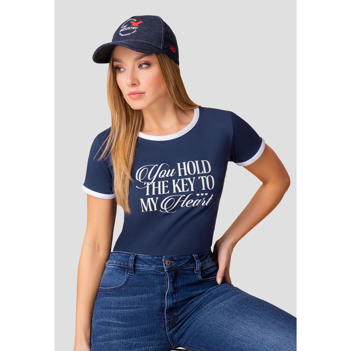 MARKETING PERSONAL - Camiseta Mujer Azul Profundo Mp 111997
