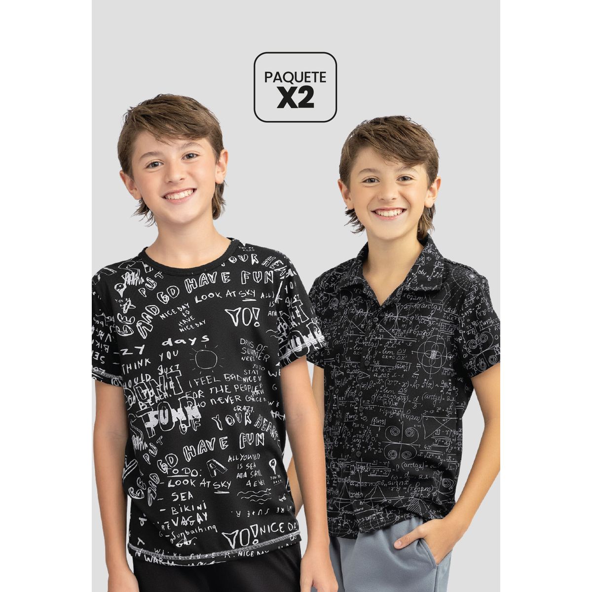 MARKETING PERSONAL - Camiseta Paq X2 Niños Infantil Multicolor Mp 111865