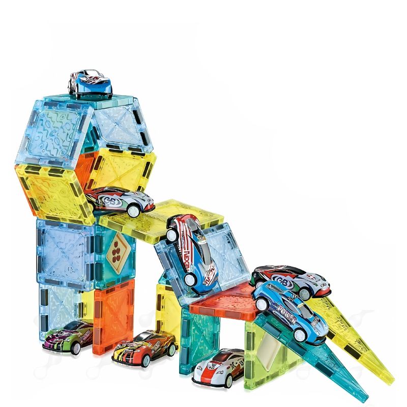 AMERICAN GENERICS - Fichas Magneticas 48pcs Juguete Construccion Pista De Carros