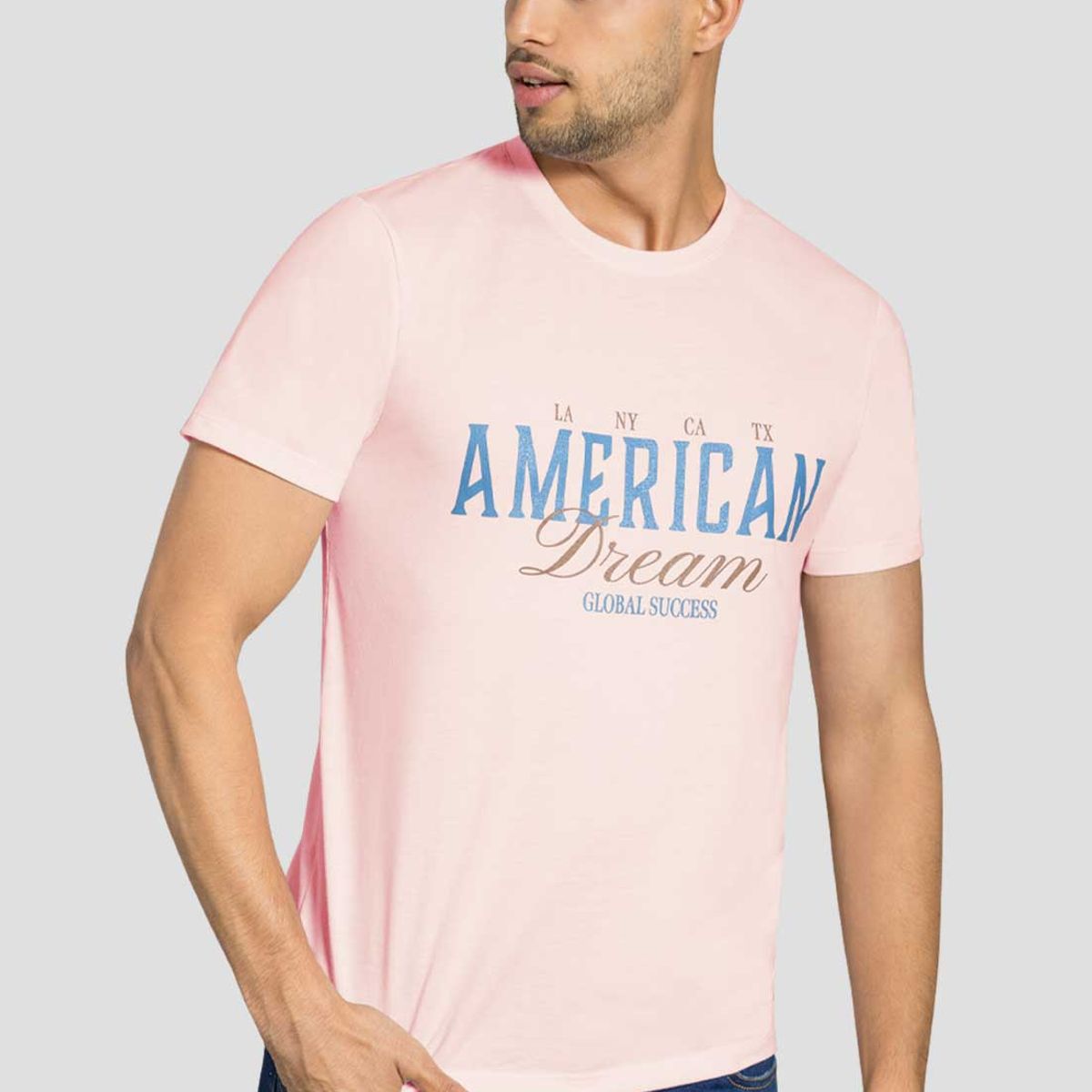 MARKETING PERSONAL - Camiseta Hombre Rosa Mp 111913