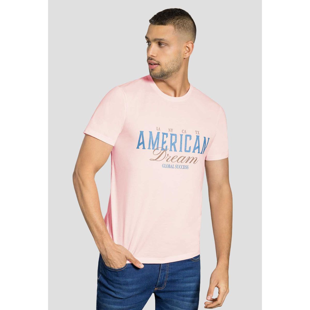 MARKETING PERSONAL - Camiseta Hombre Rosa Mp 111913
