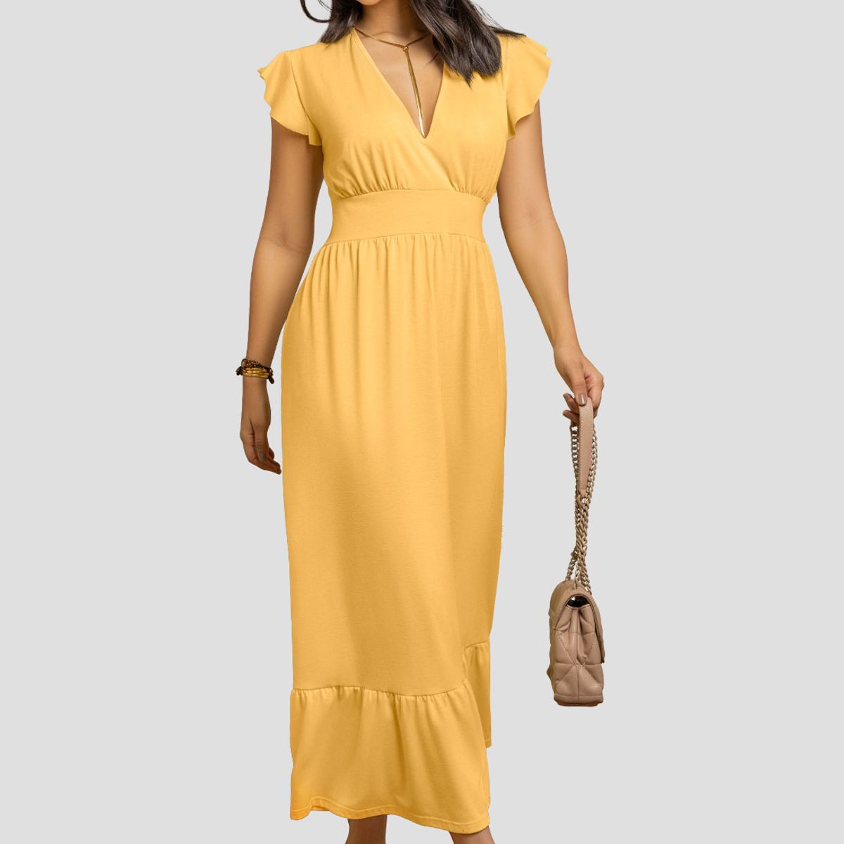 MARKETING PERSONAL - Vestido Largo Mujer Girasol Mp 869