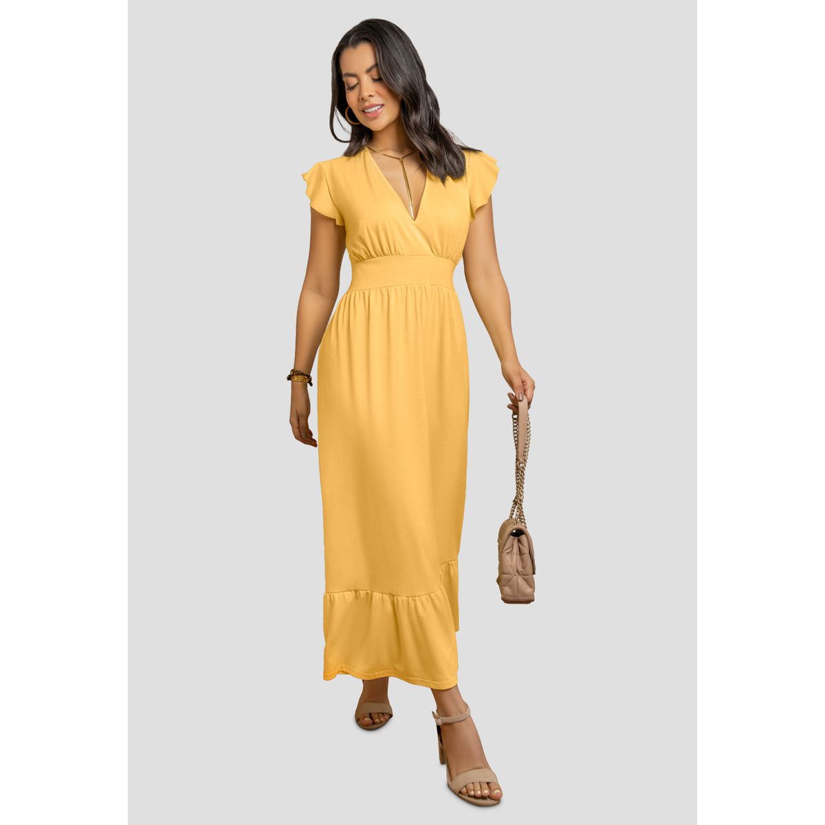 MARKETING PERSONAL - Vestido Largo Mujer Girasol Mp 869