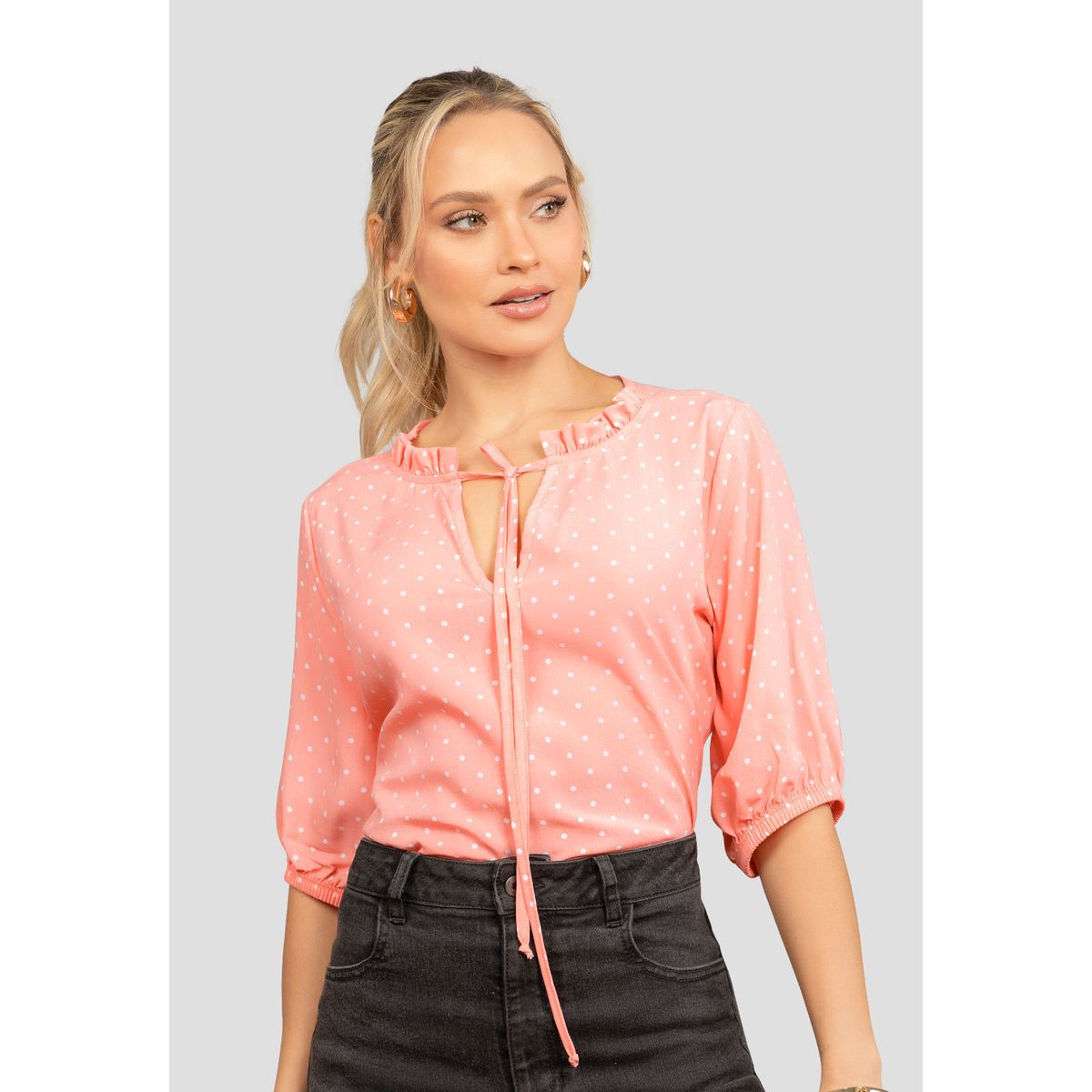 MARKETING PERSONAL - Blusa Mujer Estampado Mp 112025