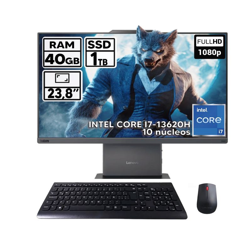 LENOVO - TODO EN UNO LENOVO NEO 50A INTEL CORE I7-13620H 40GB RAM 1TB SSD 238″ FHD