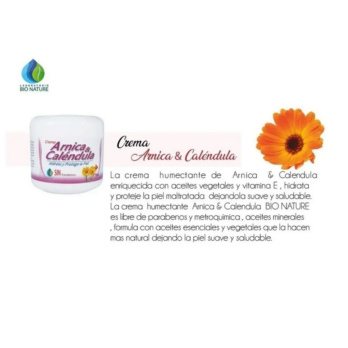 GENERICO - CREMA DE ARNICA Y CALENDULA X 60GR
