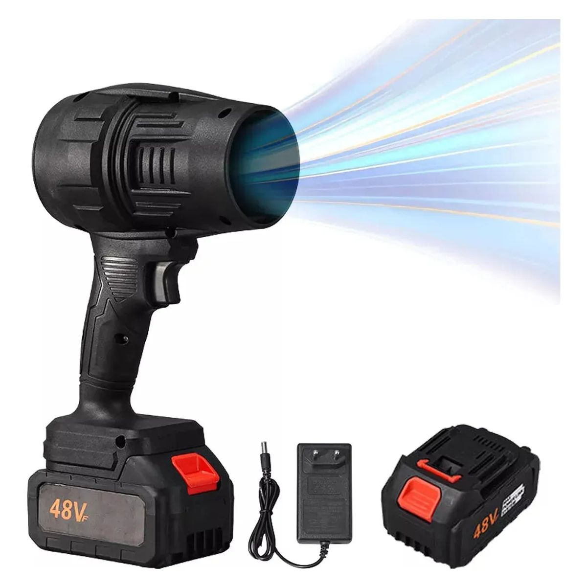 GENERICO - Soplador Profesional Multiproposito Turbina Inalámbrico 48v