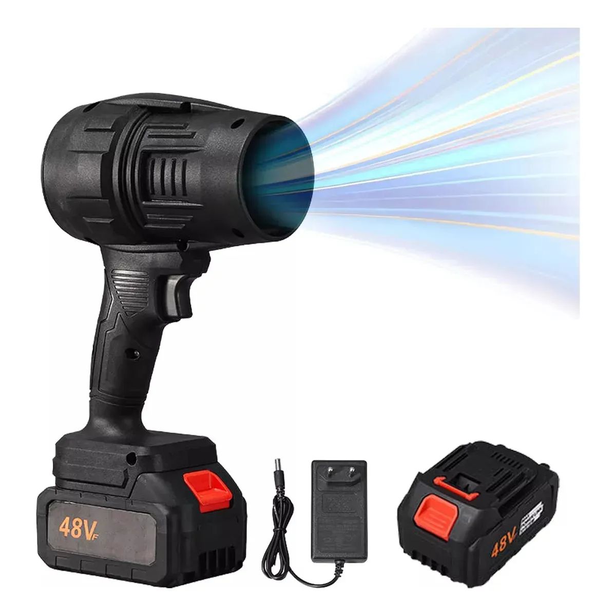 GENERICO - Soplador Profesional Multiproposito Turbina Inalámbrico 48v