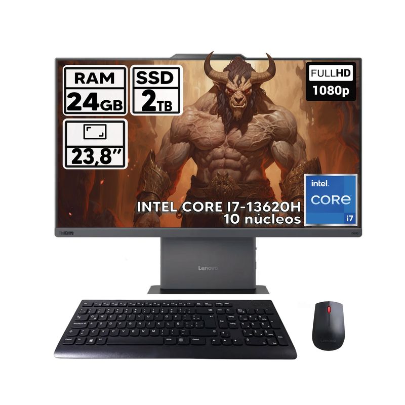 LENOVO - TODO EN UNO LENOVO NEO 50A INTEL CORE I7-13620H 24GB RAM 2TB SSD 238″ FHD