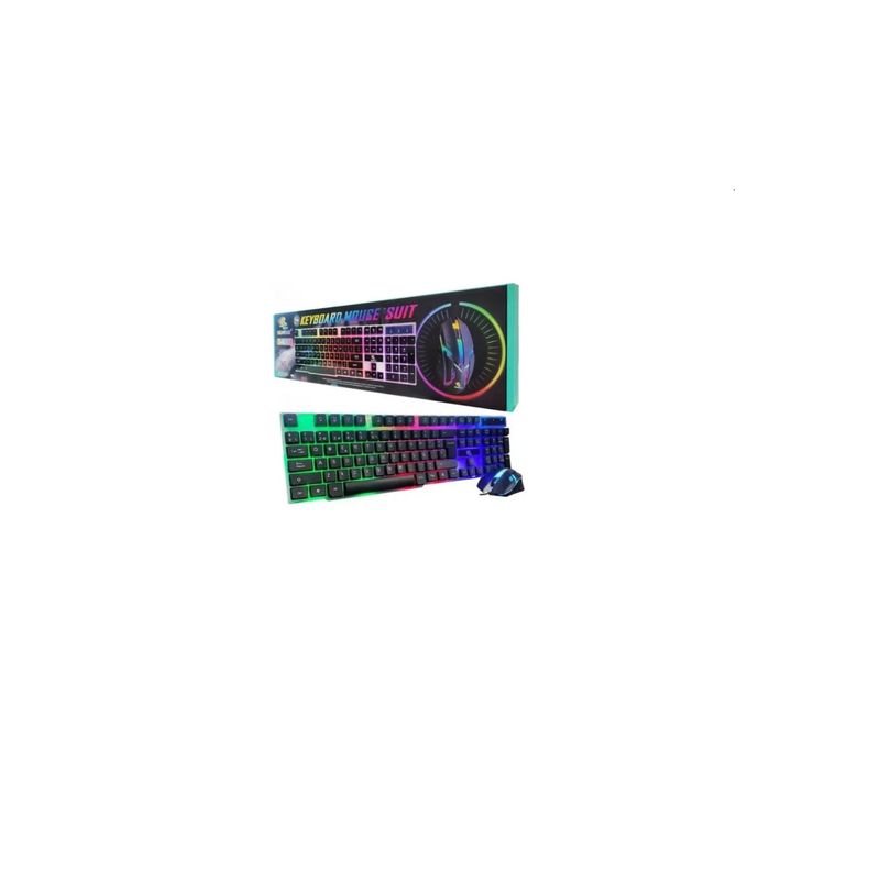 GENERICO - Combo Teclado Y Mouse Gamer Rgb Genérico Kt-288 Español