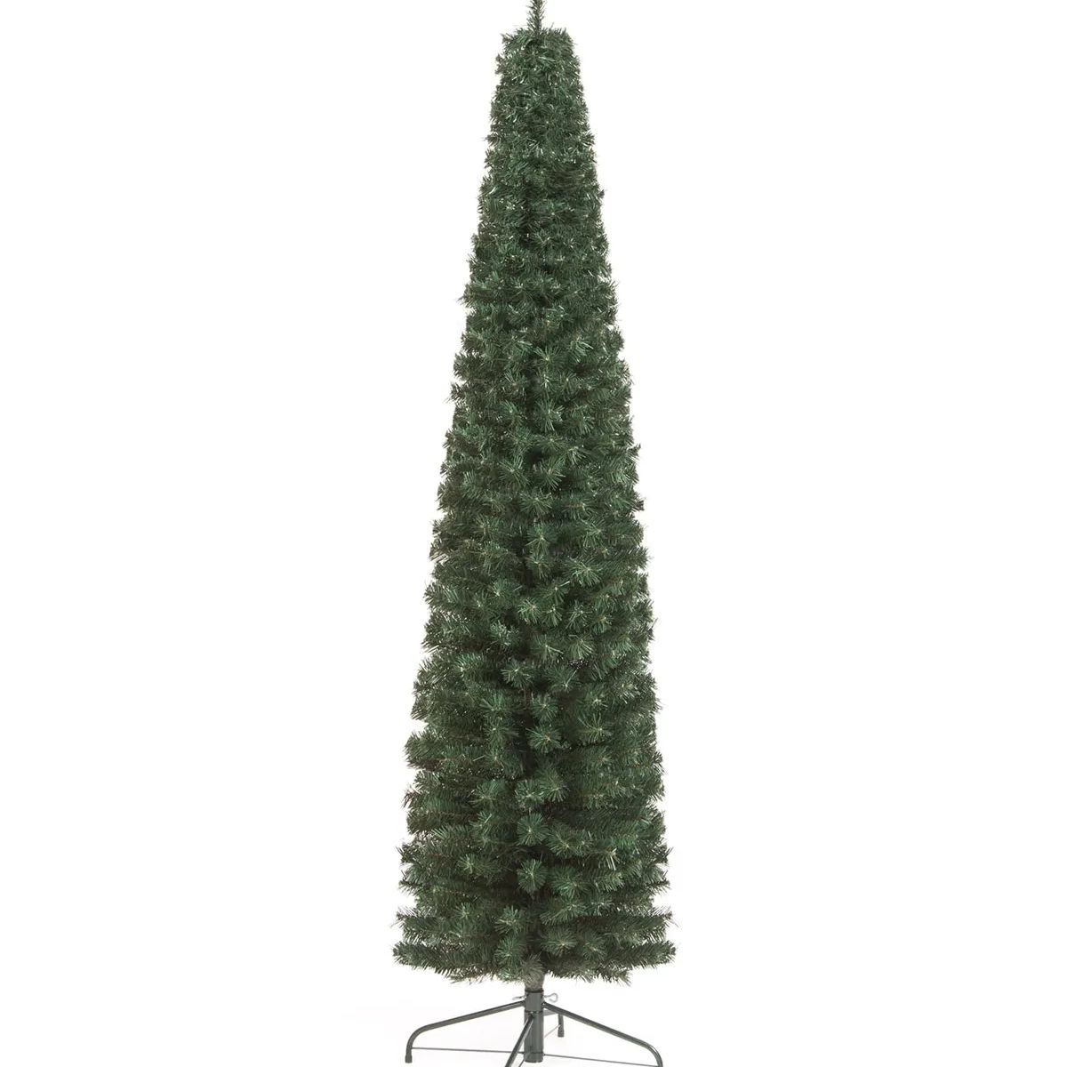 NAVILANDIA - Árbol de Navidad Pino Vela Delgado 200 cm Verde Navilandia