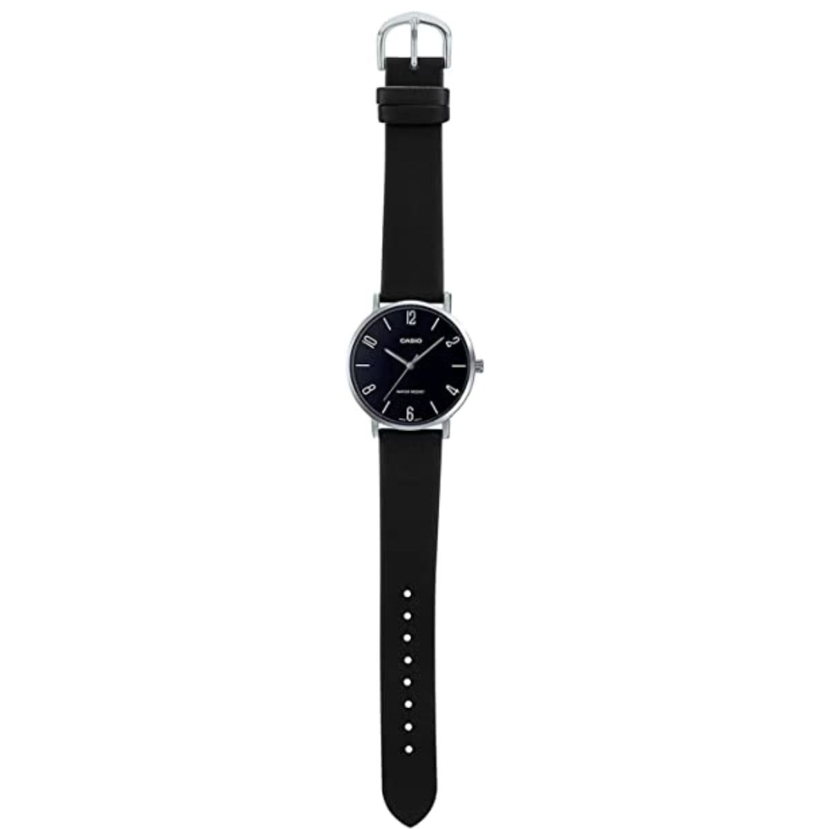 CASIO - Reloj Casio Para Hombre Elegante MTP-VT01L-1B2 En cuero Negro