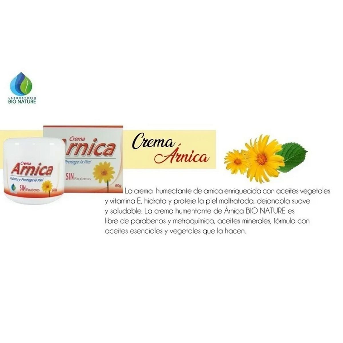GENERICO - CREMA DE ARNICA X 60G PARA PIEL