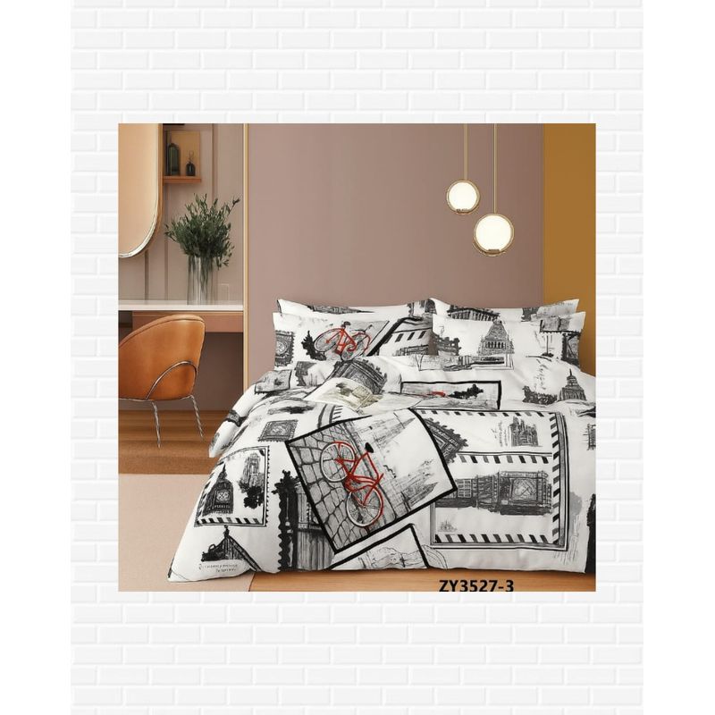 SIRENITAS - Juego de sabanas Cama King Blanco Urbano Londres