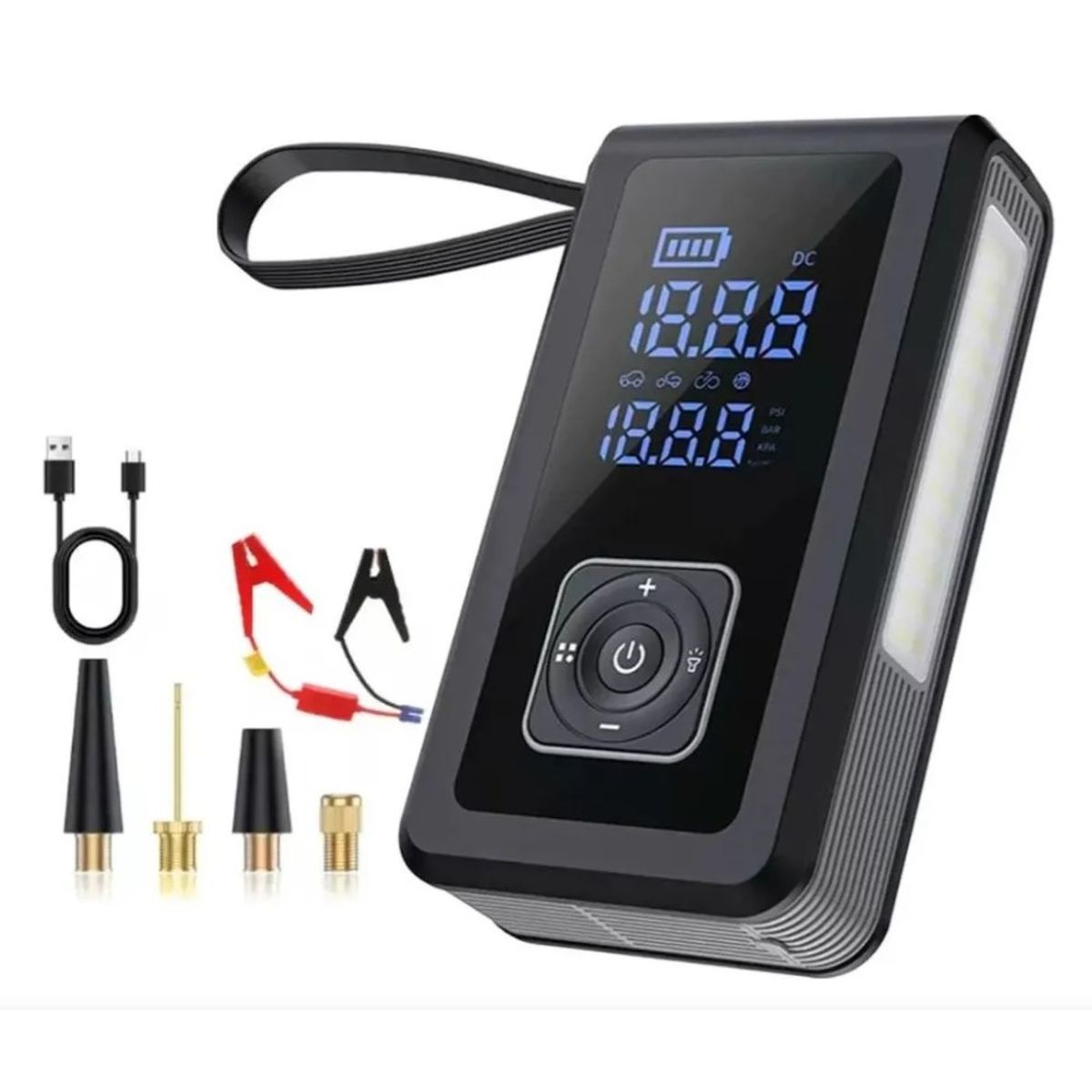 ZHOPI CO - Arrancador Bateria Inflador Portatil Recargable Para Autos