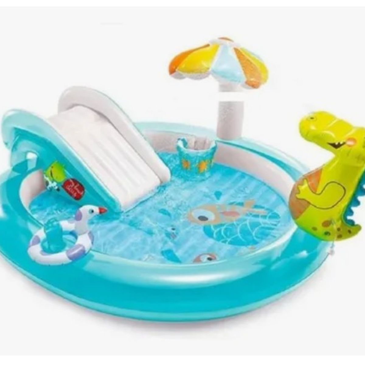 INTEX - Centro Actividades Piscina Inflable Agua Cocodrilo Intex