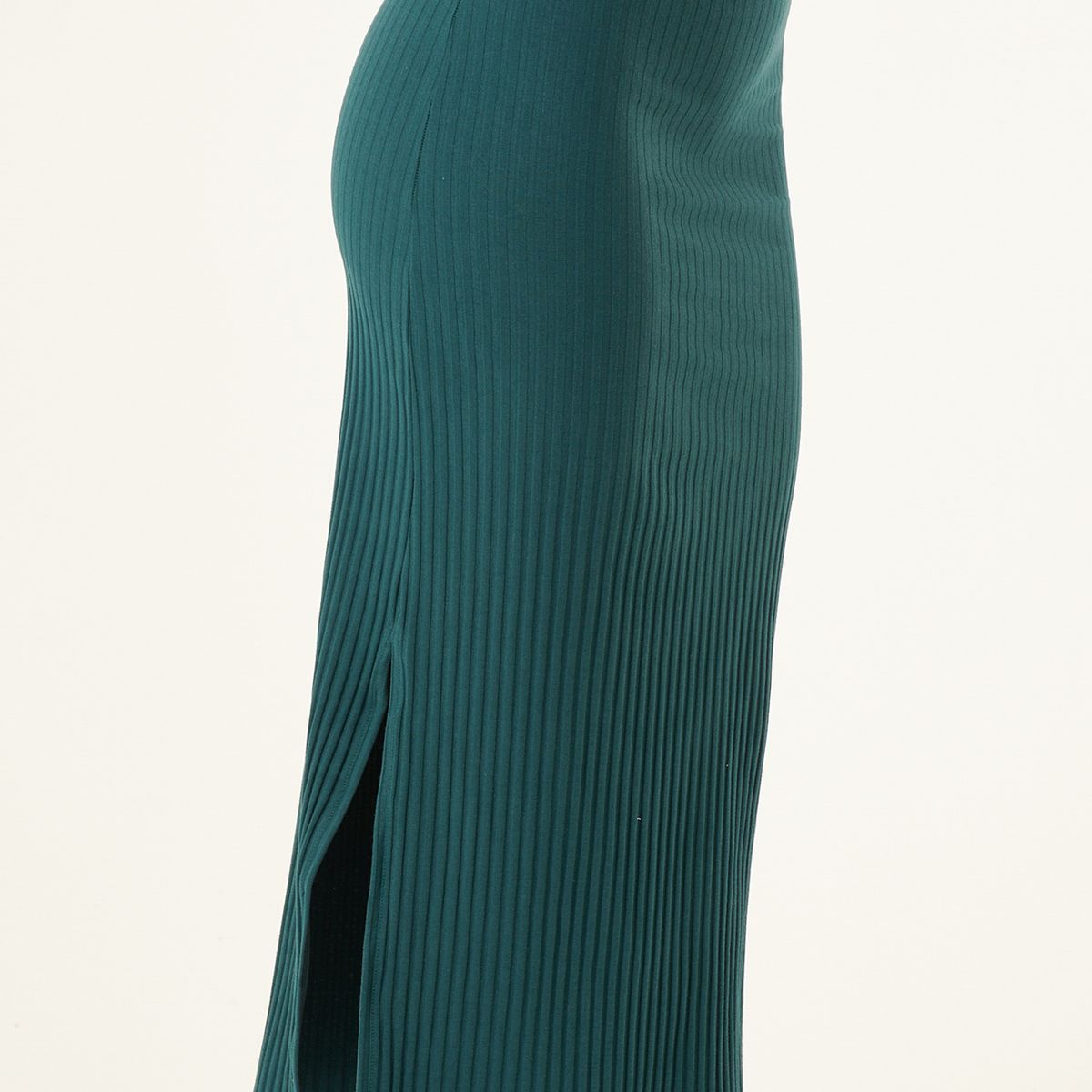 BELIFE - Falda larga verde para mujer