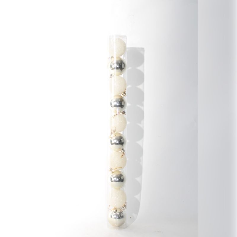 NAVILANDIA - TUBO BOLAS X10 BRI-ESC 6CM BEIGE