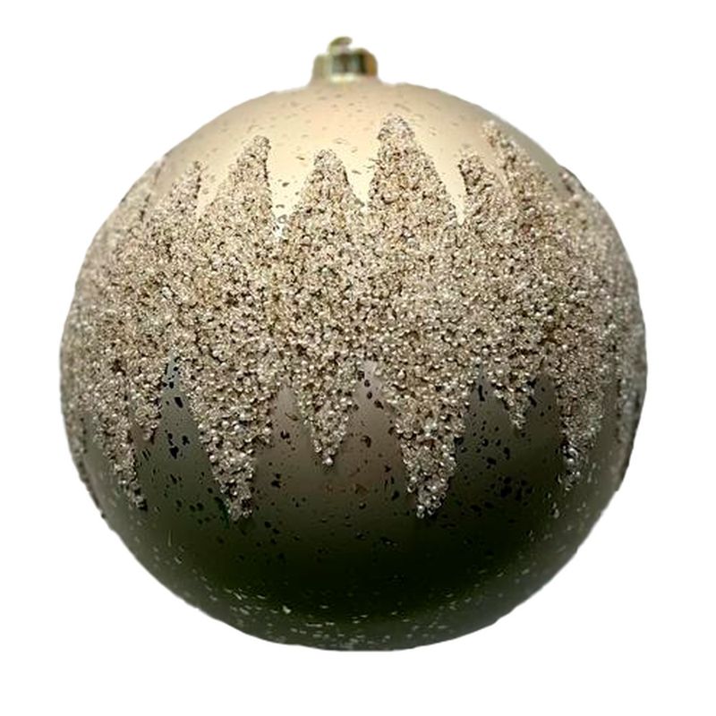 NAVILANDIA - BOLA DE 20cm PLATA MATE CON DECORACION