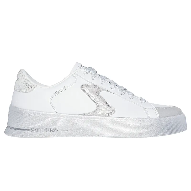 SKECHERS - Tenis Mujer Skechers Hiland Quite Chic - Blanco - Plateado