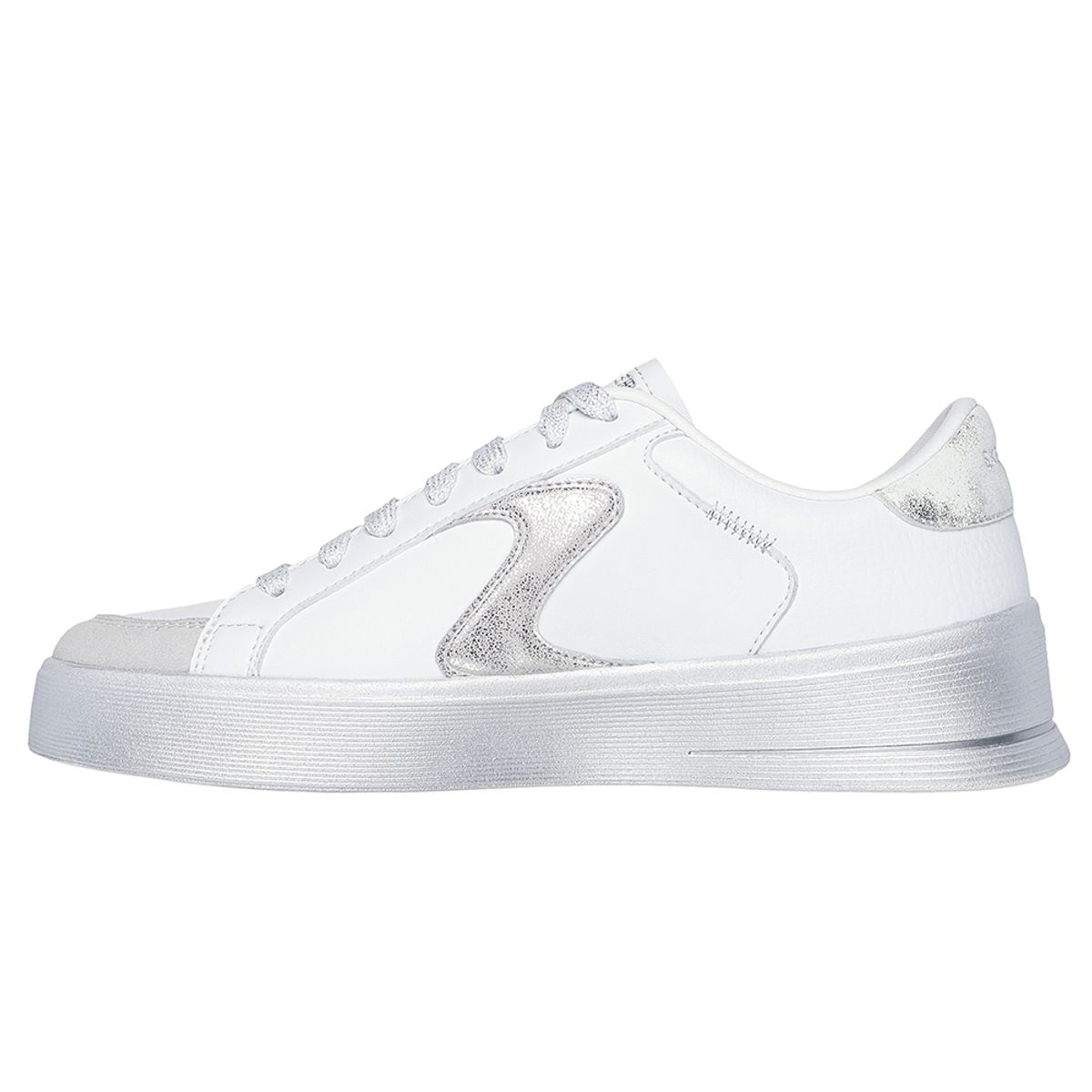 SKECHERS - Tenis Mujer Skechers Hiland Quite Chic - Blanco - Plateado