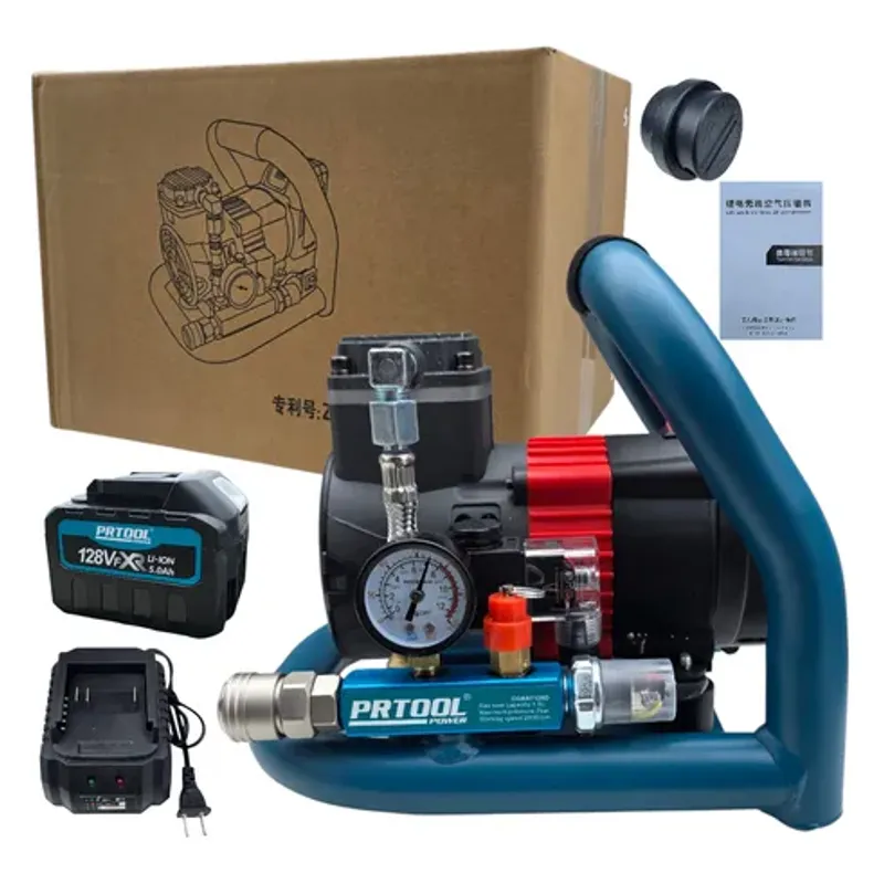 PROTOOL - Compresor De Aire Inalambrico Brushless 180 Psi Batería 128v