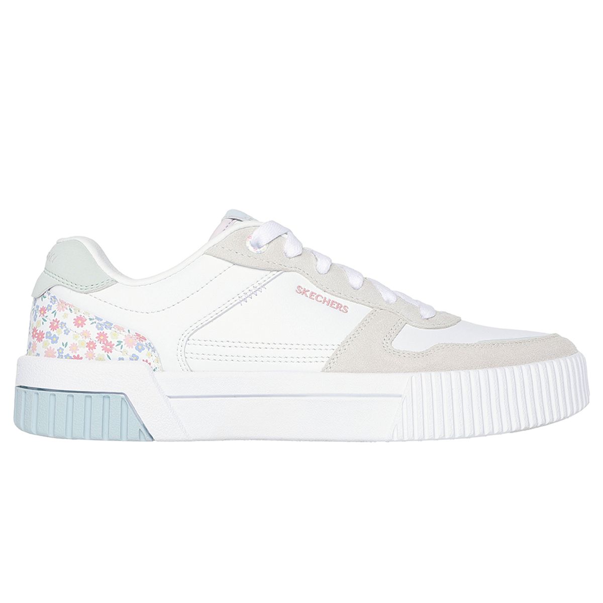 SKECHERS - Tenis Mujer Skechers Jade - Dainty Florals - Blanco - Gris