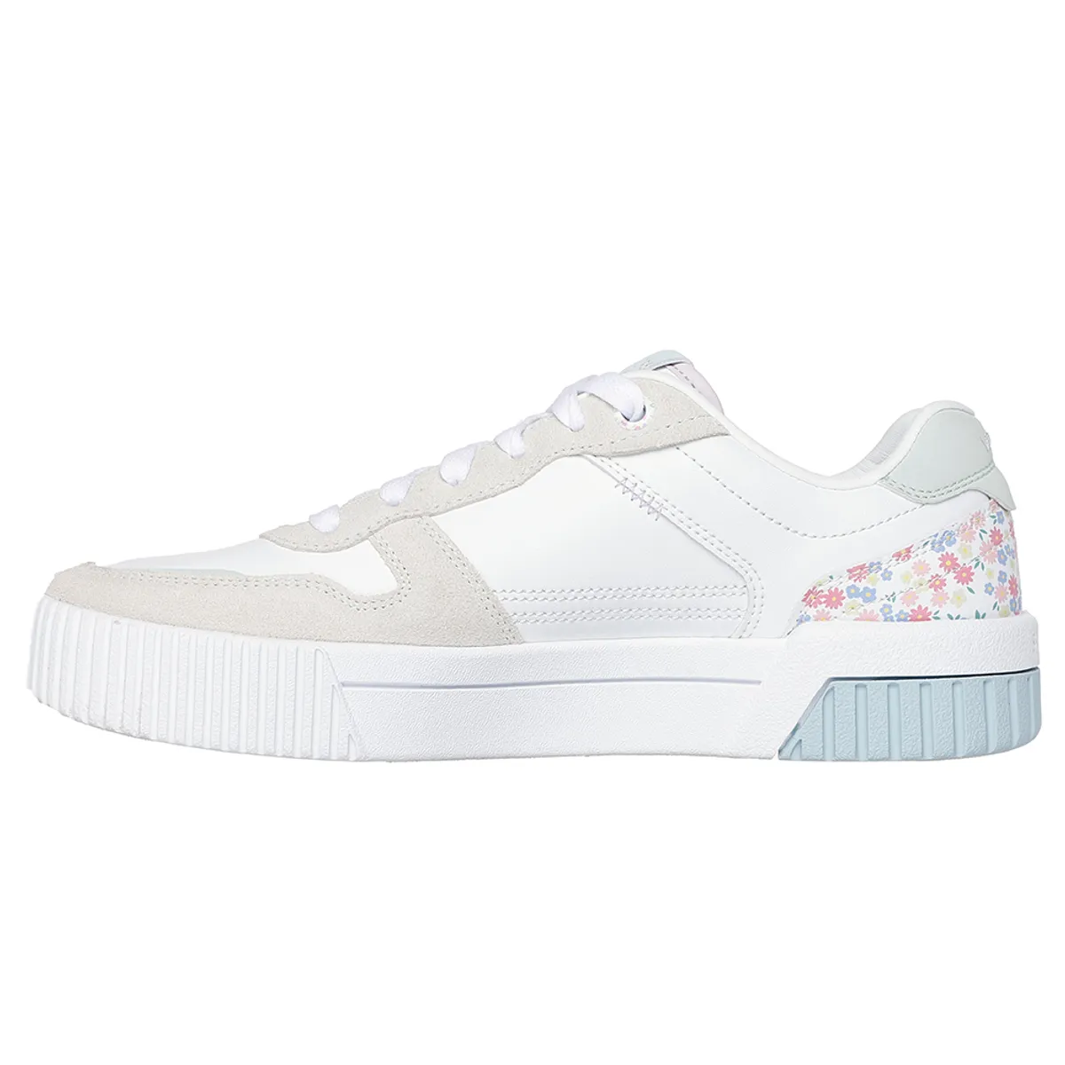 SKECHERS - Tenis Mujer Skechers Jade - Dainty Florals - Blanco - Gris